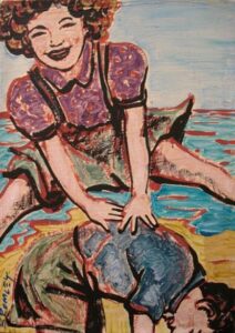 Db67 Leapfrog Girl Over Boy 26x36cm From Blog