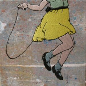 Db92 Skipping Girl Embroidery 31X31Cm From Blog