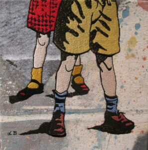 Db94 Legs Embroidery 33x33cm From Blog