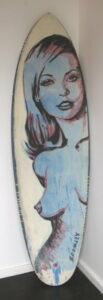 Db119 Surfboard Front Blue Nude