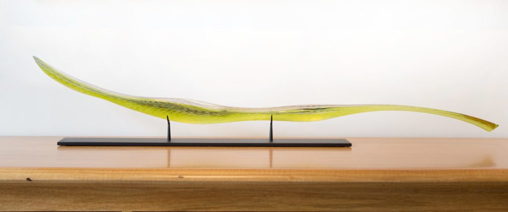 Edols Elliot Bumpy Olive Green Leaf Cropped