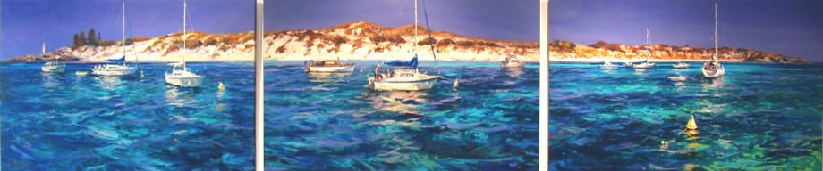 Greg Baker Long Reach Weekenders Rottnest 3 Panels 150Cm X 100Cm1 Greg Baker Long Reach Weekenders Rottnest 3 Panels 150Cm X 100Cm1