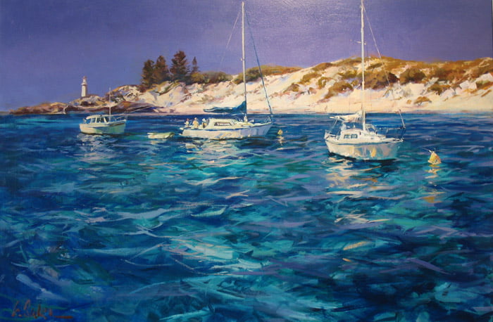 Greg Baker Long Reach Weekenders Rottnest Panel 1 150Cm X 100Cm Greg Baker Long Reach Weekenders Rottnest Panel 1 150Cm X 100Cm