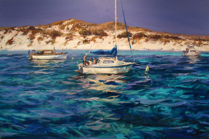 Greg Baker Long Reach Weekenders Rottnest Panel 2 150Cm X 100Cm Greg Baker Long Reach Weekenders Rottnest Panel 2 150Cm X 100Cm