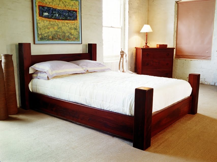 four poster jarrah bed • fine furniture design | fine art paintings