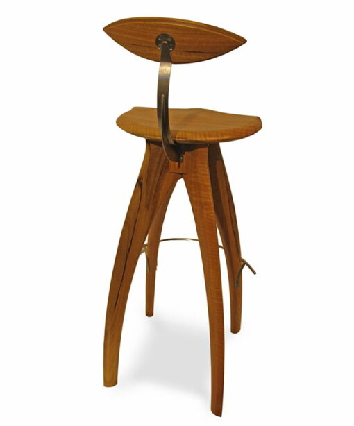 Crab Marri Stool With Backrest