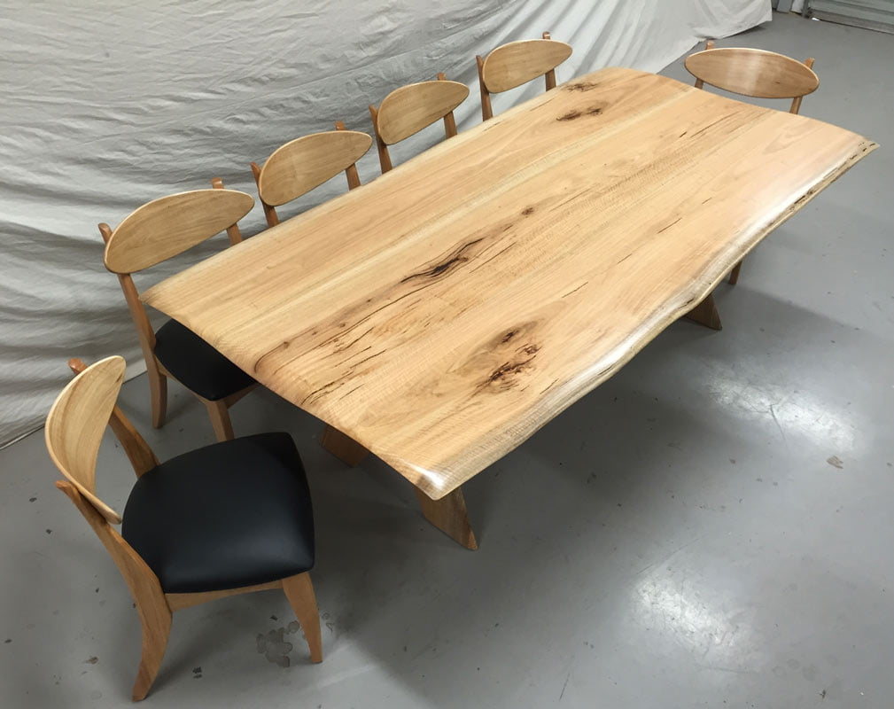 Dining Table BFG with Dance Dining Chairs Marri timber
