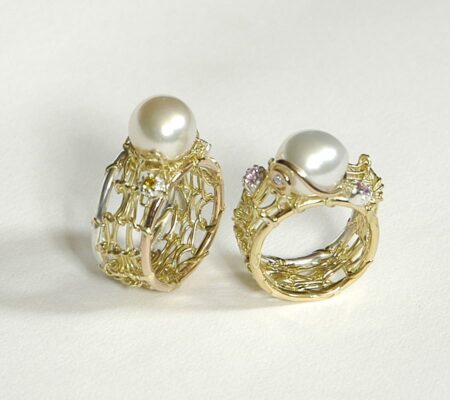 Gemma Baker Pearl And French Knitting Rings