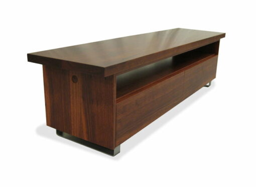 Reef Jarrah Timber Audio Visual Unit Side