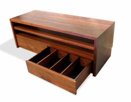 Shinto Jarrah Stereo Unit Drawer Open