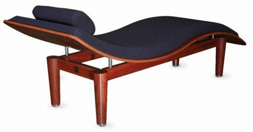 Silhouette Chaise Jarrah Black Back