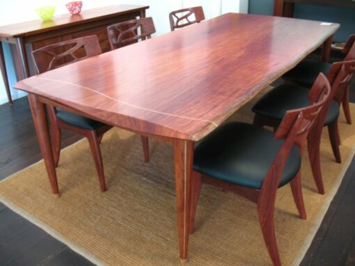 Silhouette Dining Table Solid Jarrah With Filigree Chairs