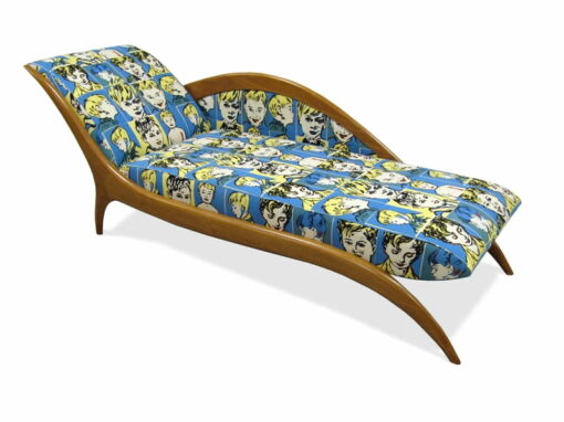Sues Chaise Lounge Covered In Bromley Fabric 2