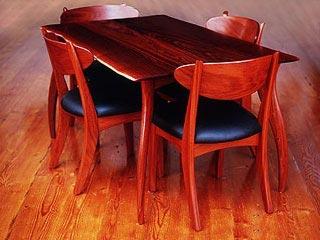 Jarrah Timber, With Dance Dining Chairs