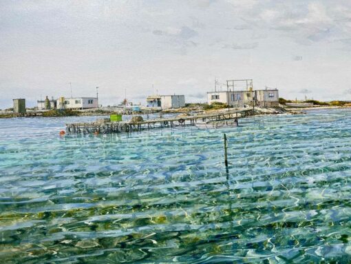Larry Mitchell The Nook Abrolhos Islands Oil Painting Detail 1