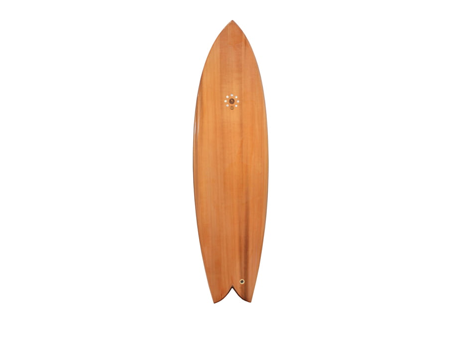62 Fish Wooden Surfboard Front