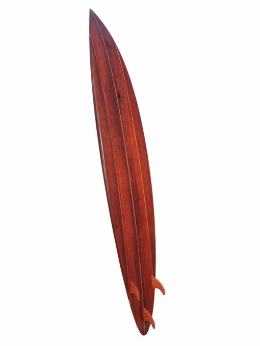 9ft Solid Jarrah Gun Surfboard Back