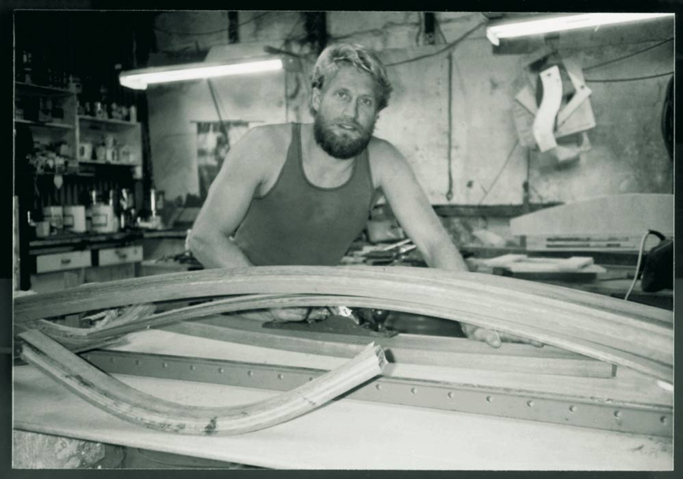 Gary Working On Web Chair Osorne Park 1988 Gary Working On Web Chair Osorne Park 1988