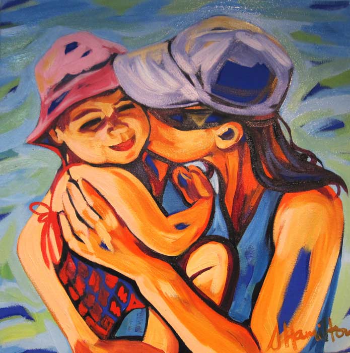 Shannon Hamilton A Mothers Love 51x51cm