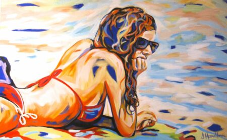 Shannon Hamilton On Cable Deep In Thought 121x76cm