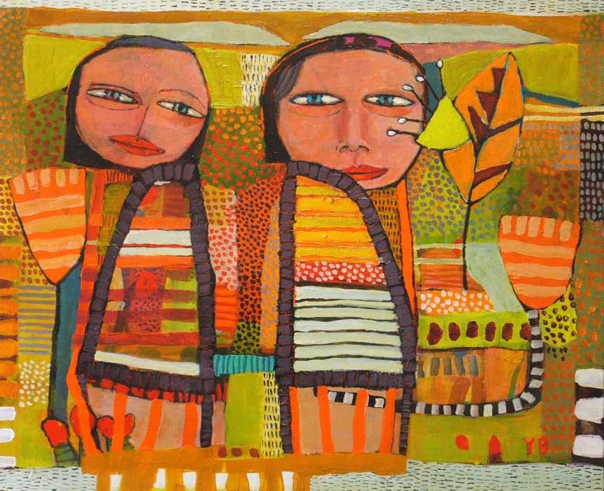 Yolande Barker Sisters 46x56cm 1500