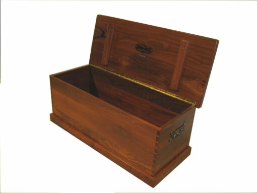 Blanket Box Jarrah Lid Open