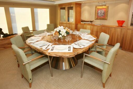 Island Dining Table On John Rothwell Boat