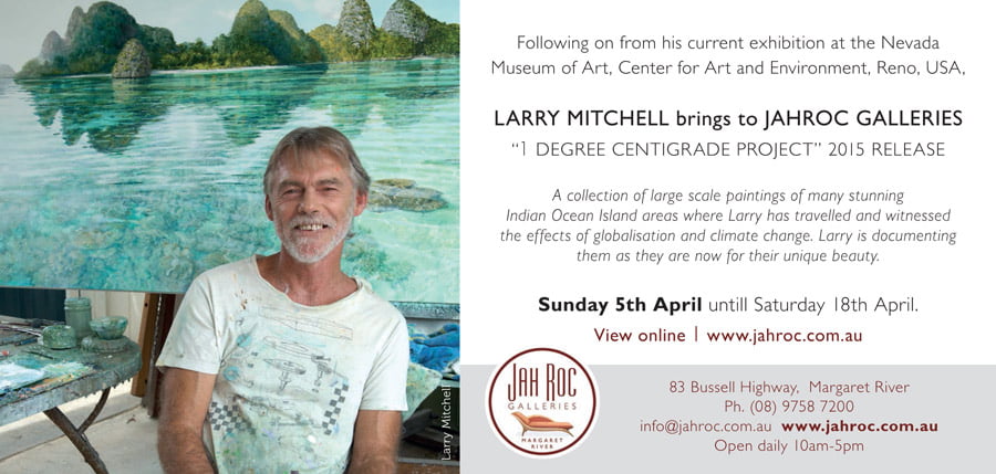 Larry Mitchell Exhibition Invitation Back