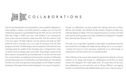 Jahroc Collaborations Book Introduction