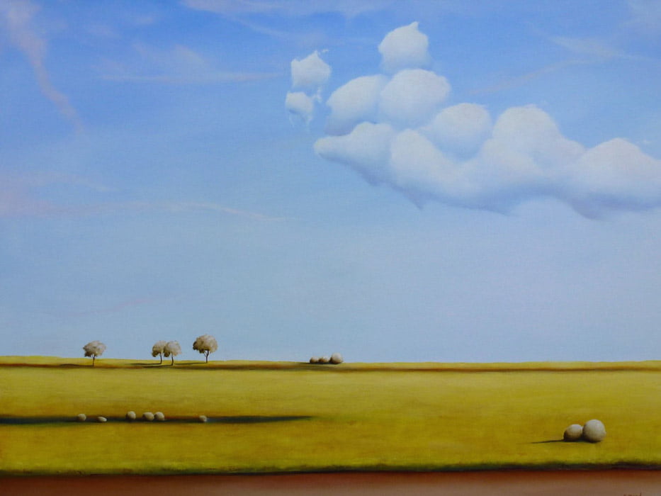 Shane Moad Clouds Above The Canola Fields 101x76cm