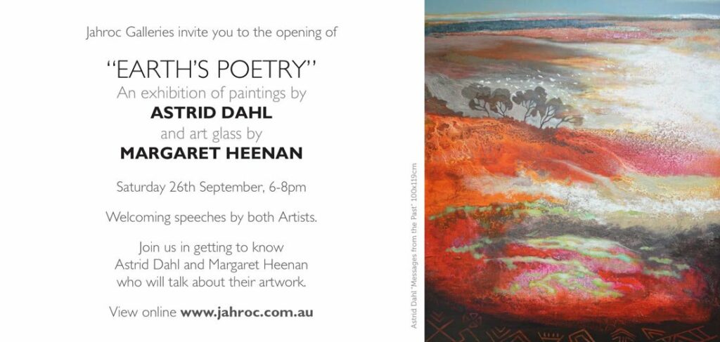 Astrid Dahl Margaret Heenan Earths Poetry Invitation Details