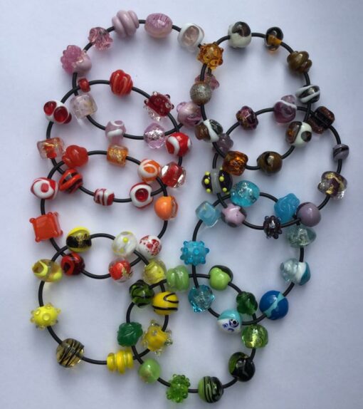 Evelyn Henschke Glass Bead Bracelets