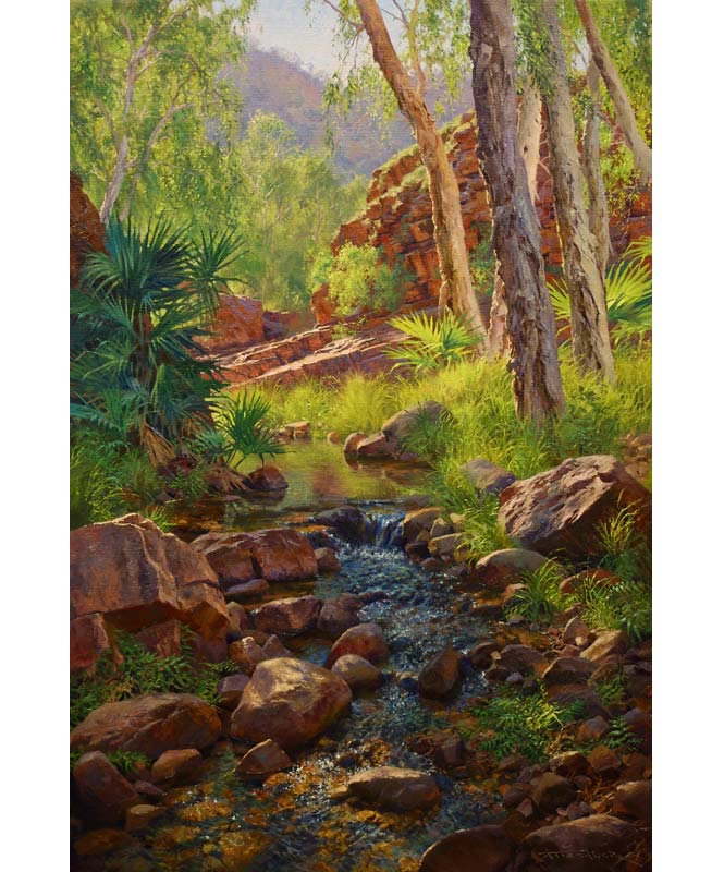 Andrew Tischler Amelia Gorge Al Questro Station 61x91cm