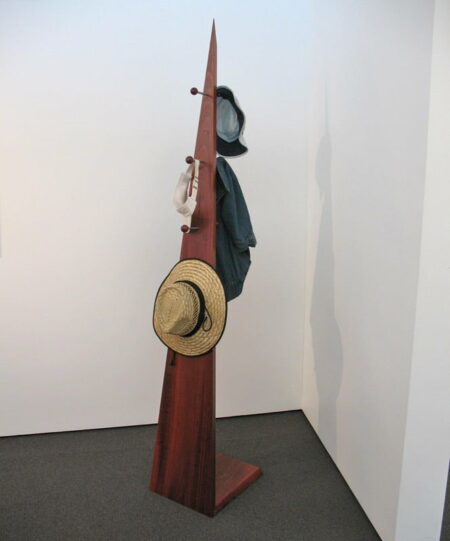 Freestanding Timber Hat Coat Rack Filled