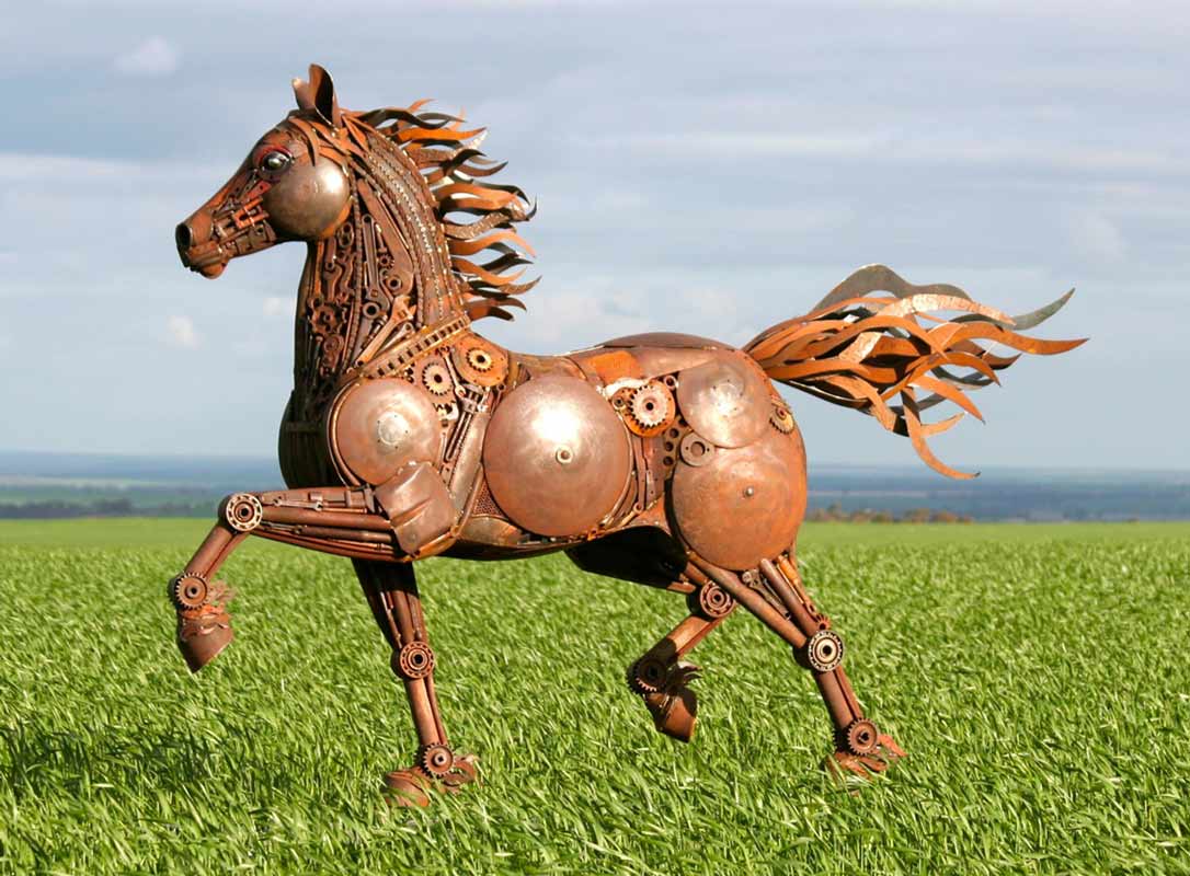 Jordan Sprigg Red Thunder Horse Sculpture