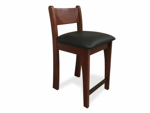 Stockman Jarrah Bar Stool With Backrest Front 2