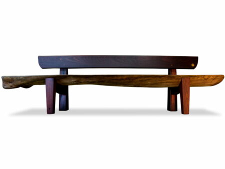 The Moon Outdoor Jarrah Bench Seat Front