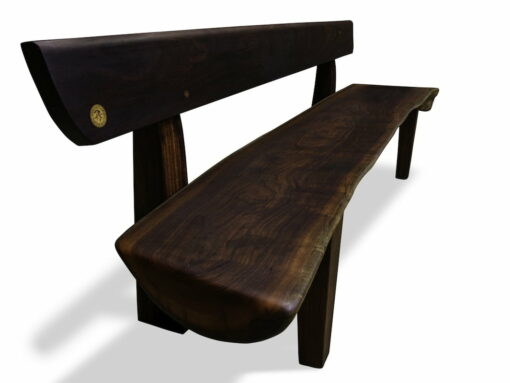 The Moon Outdoor Jarrah Bench Seat Side