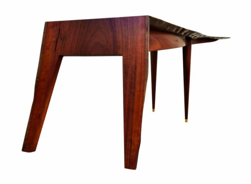 In Motion Desk Jarrah Crotch Wood Single Slab 2300lx990wx740h Under