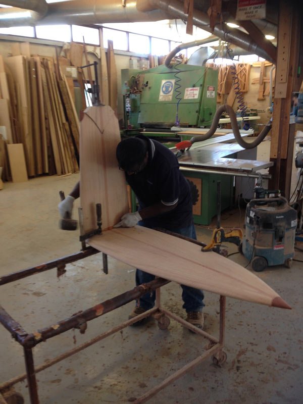 Marri Fish Hall Table In The Making 8