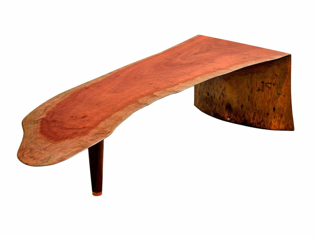 Mick Coffee Table Jarrah Skin Single Slab 1780lx580wx400h