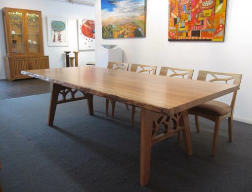 Canopy Marri Dining Table With Filigree Chairs And Canopy Display Cabinet