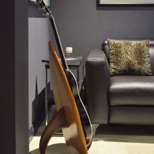 Man-Cave-Commission-Dolphin-Timber Guitar-Stand-2