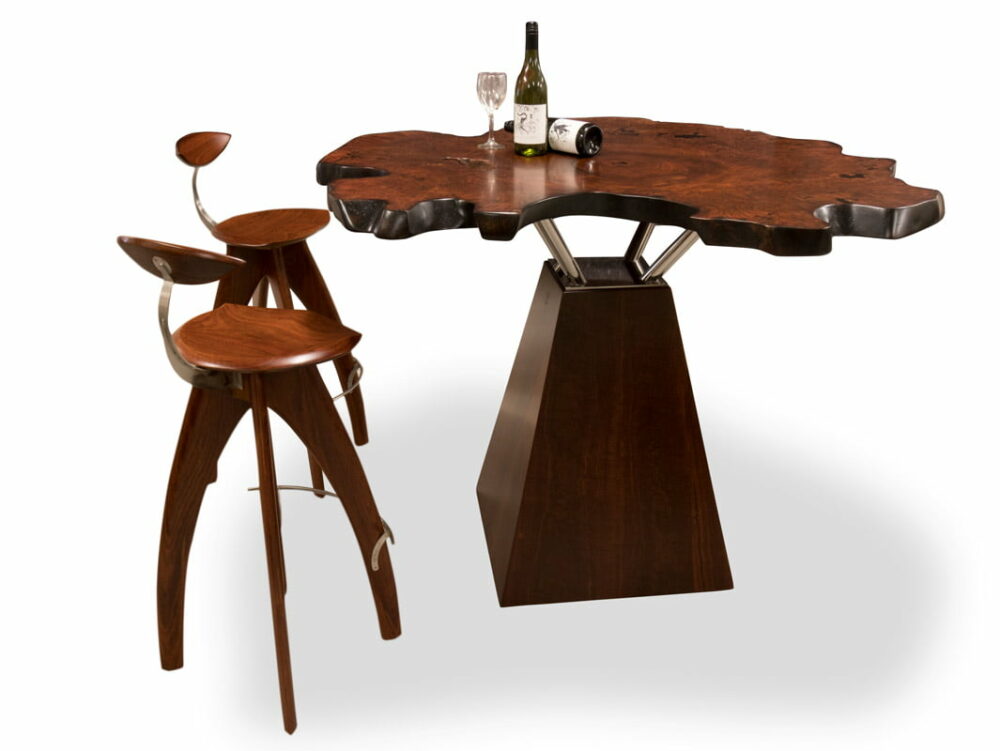 Unique Jarrah Burl Bar Table JahRoc Galleries