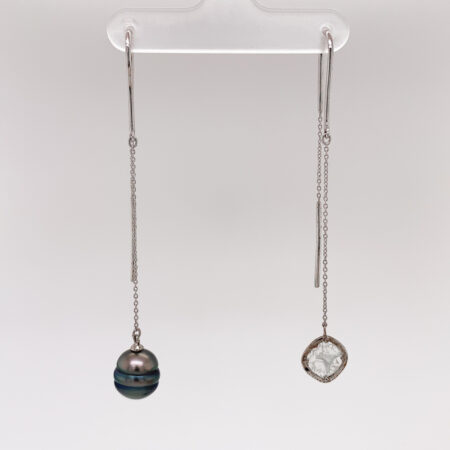 Liddon Pearls- Asymmetric Pearl Earrings