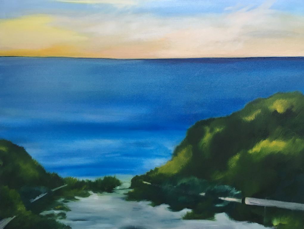 Rowena Keall Walsh Path At Dusk Painting