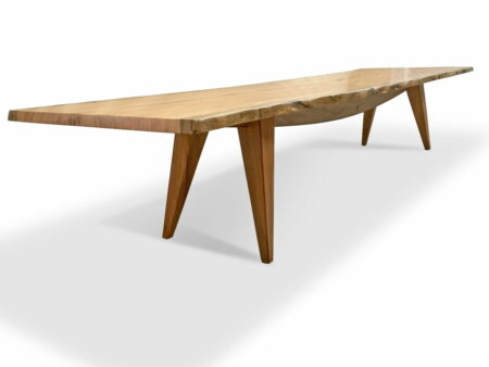 The Hull 4 2 Marri Single Slab Dining Table Side