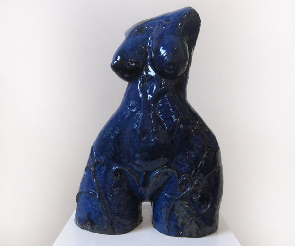 Lauren Rudd Blue Nouveau Front Sculpture 1