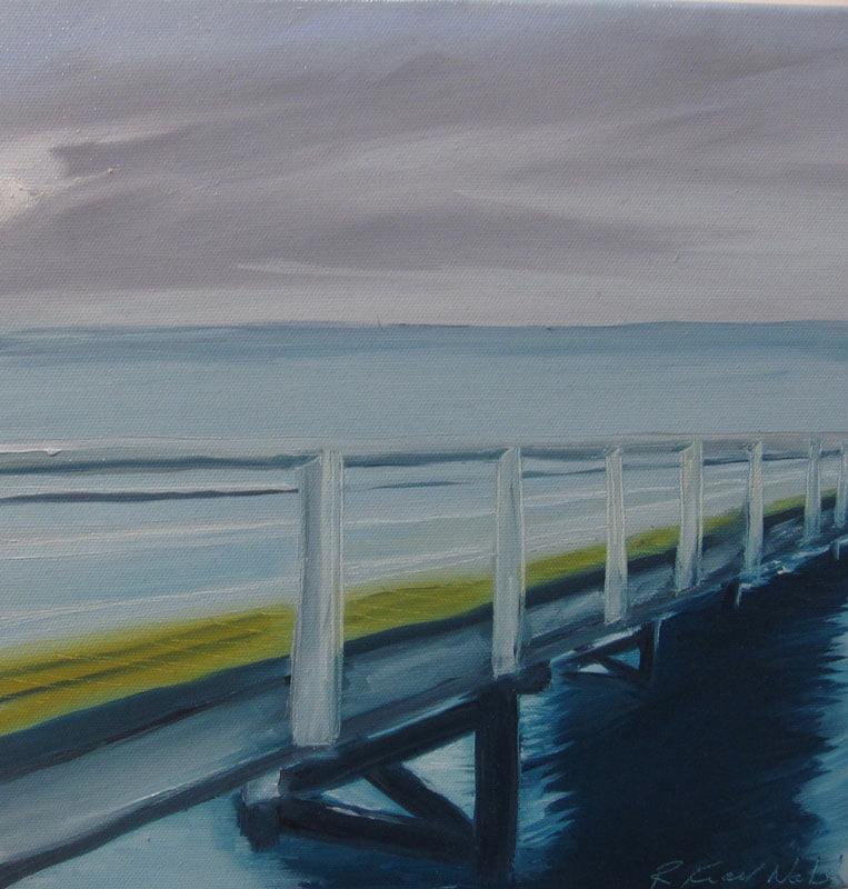 Rowena Keall Walsh Busselton Jetty Eve Painting Rowena Keall Walsh Busselton Jetty Eve Painting
