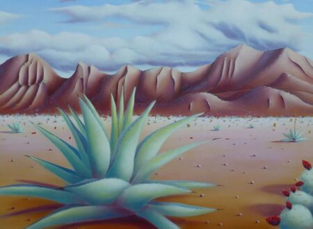 Shane Moad Agave In West Texas Painting